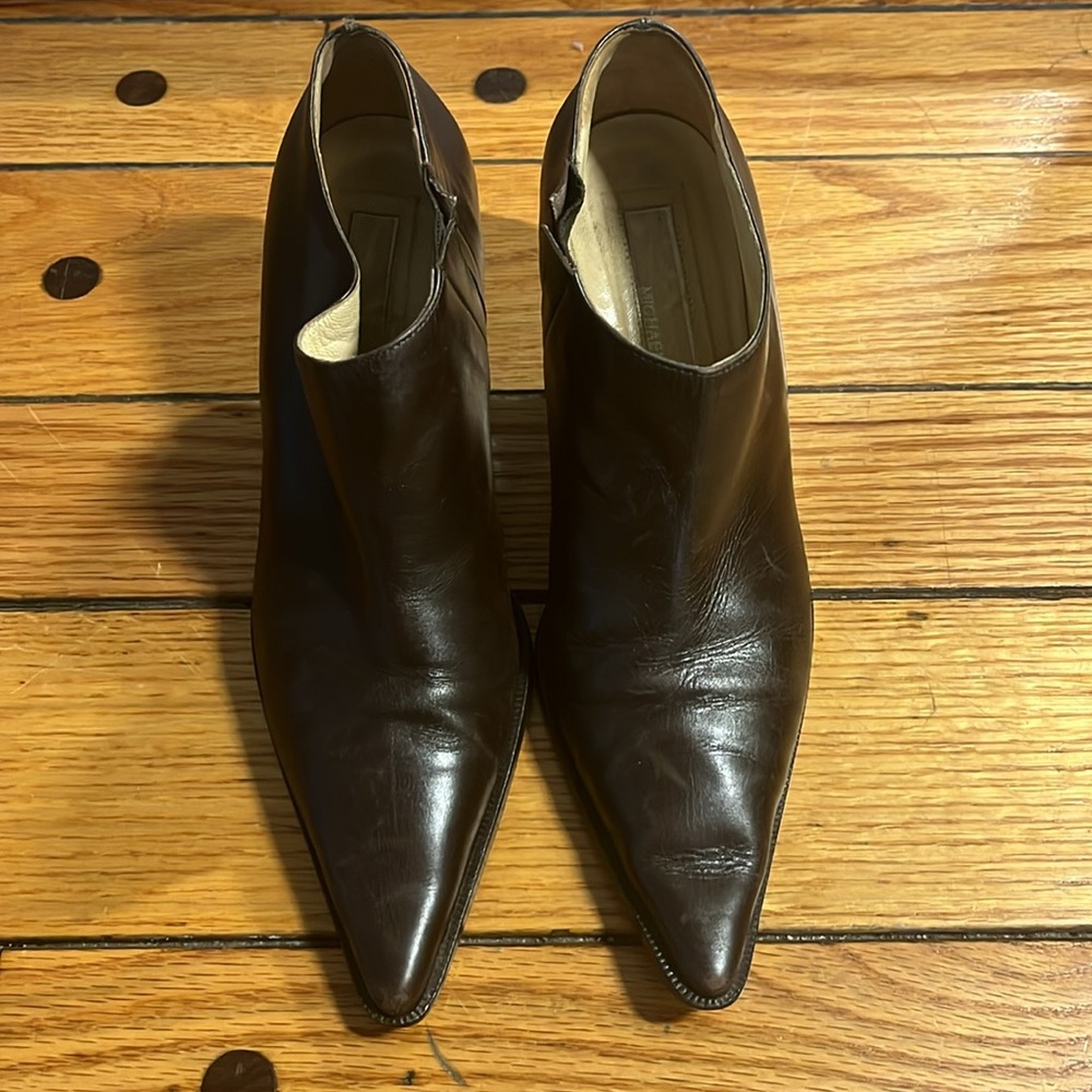 Michael Kors ankle boots with kitten heels